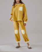 Fleece Color-Block Set - Honey, S image