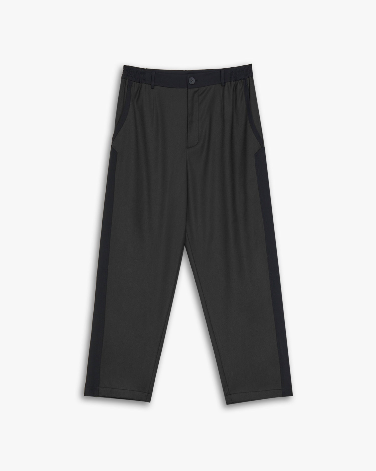 Two-Tone Tapered Pants - Taupe, M image