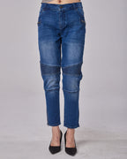 Fishnet Slim-Fit Jeans - Blue, XL image