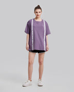 Side Tape Sweatshirt - Grape, M image