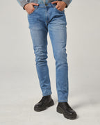 Classic Regular Fit Cotton Jeans - Blue, M image