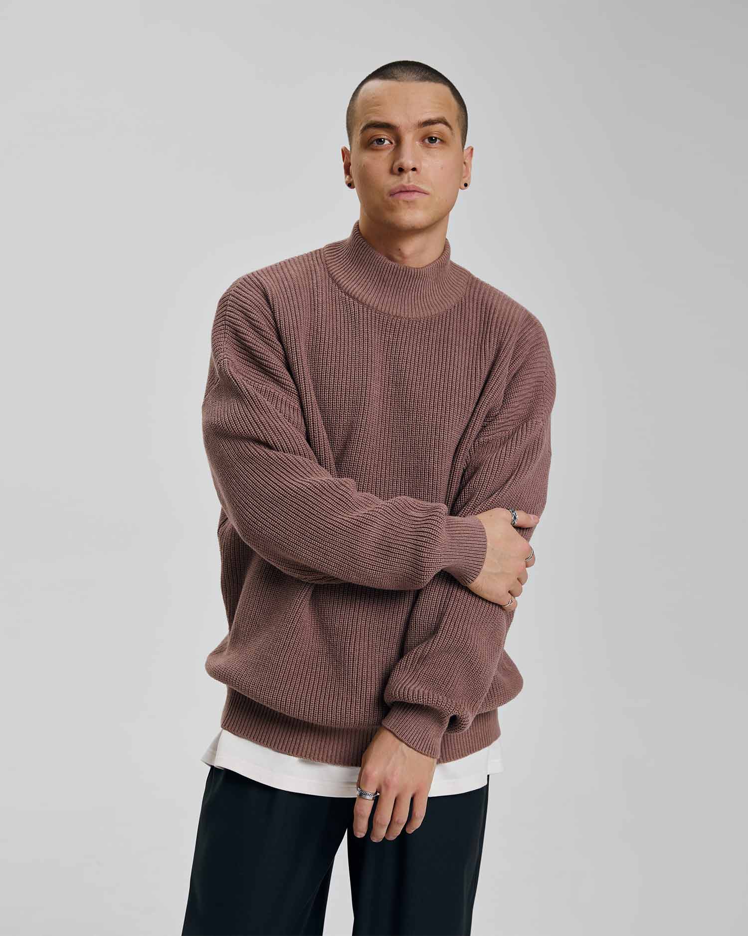 Knitted Turtle Neck Sweater image 1