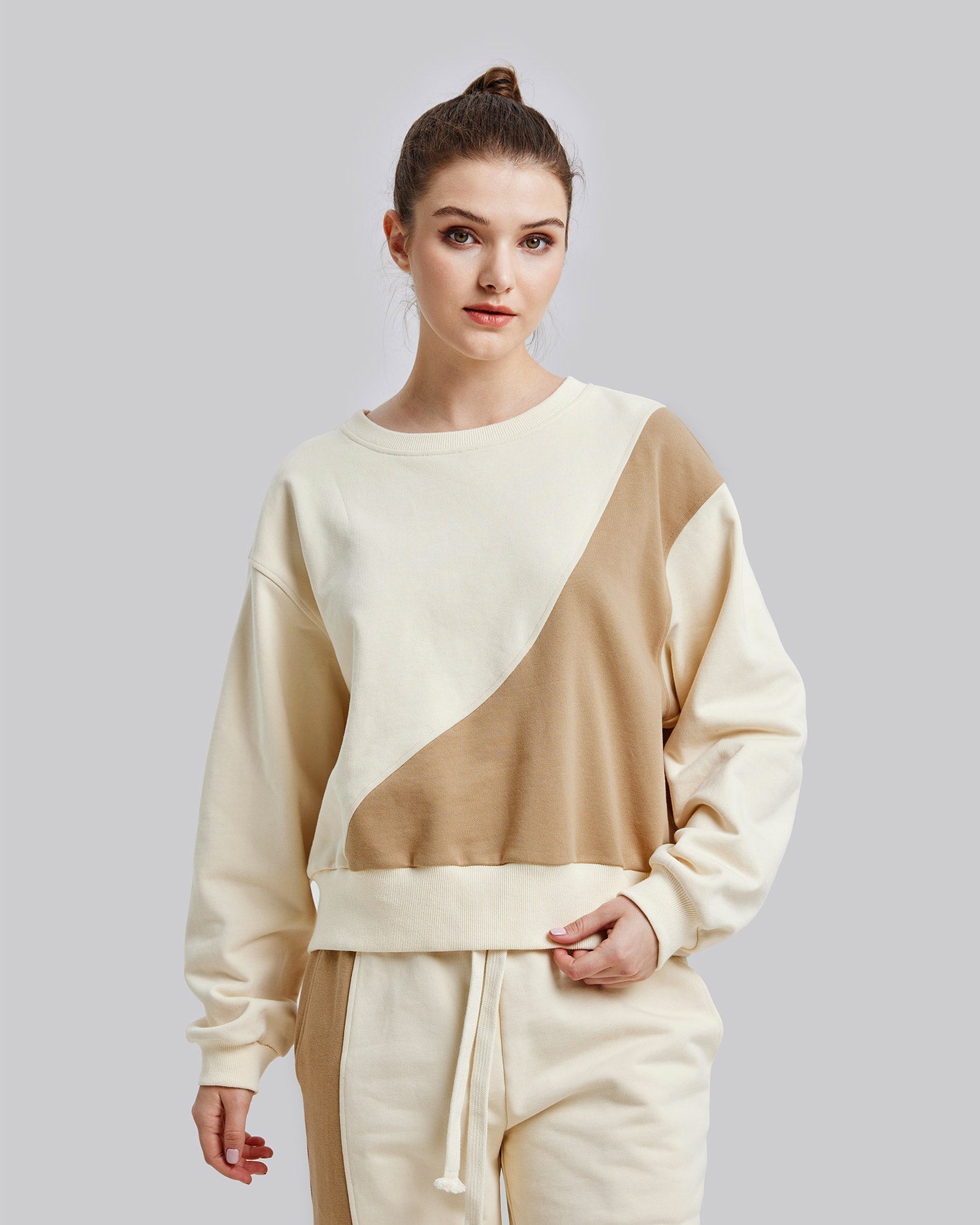 Diagonal Crewneck Sweatshirt image 5