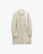 Beige Buttoned Long Jacket image 0