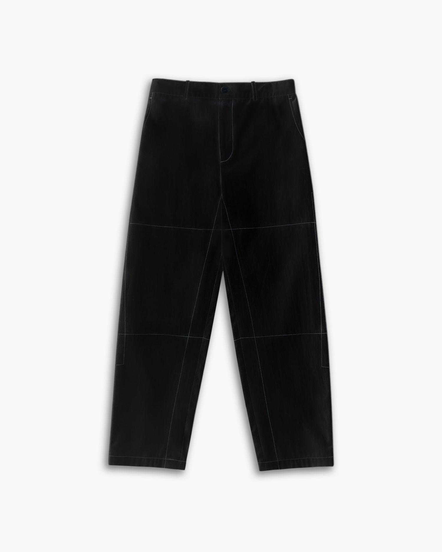 All-Cotton Ankle-Length Pants - Black, L image