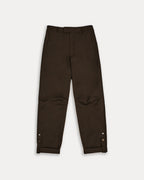 Ankle-Adjustable Pants - Dark Brown, L image