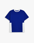 Two-Tone Patchworks T-Shirt - Cobalt Blue, S image