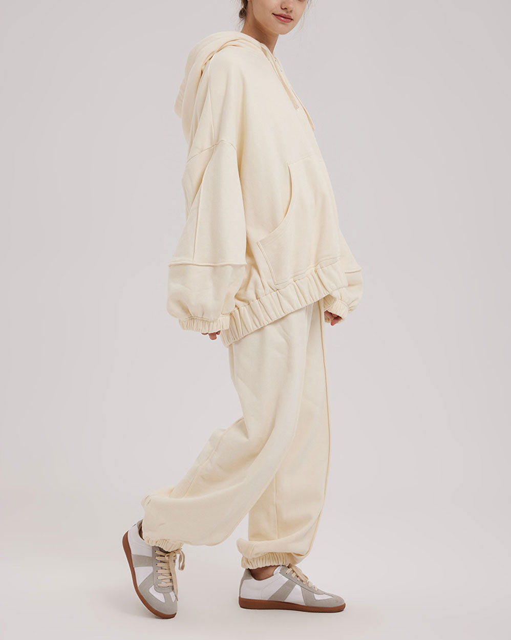 Pure Cotton Zip-Up Hoodie Set image 2