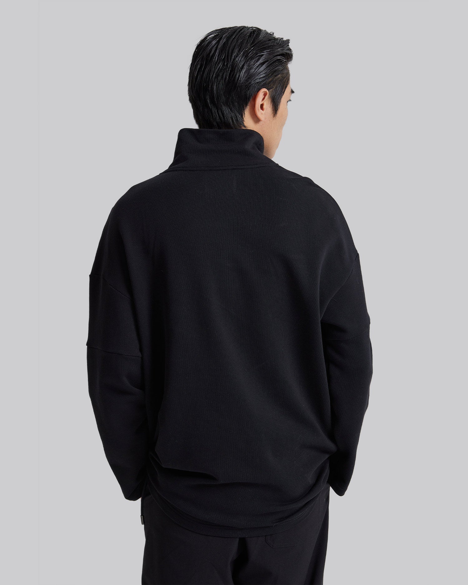 Cinched Side High-Neck Sweatshirt image 2