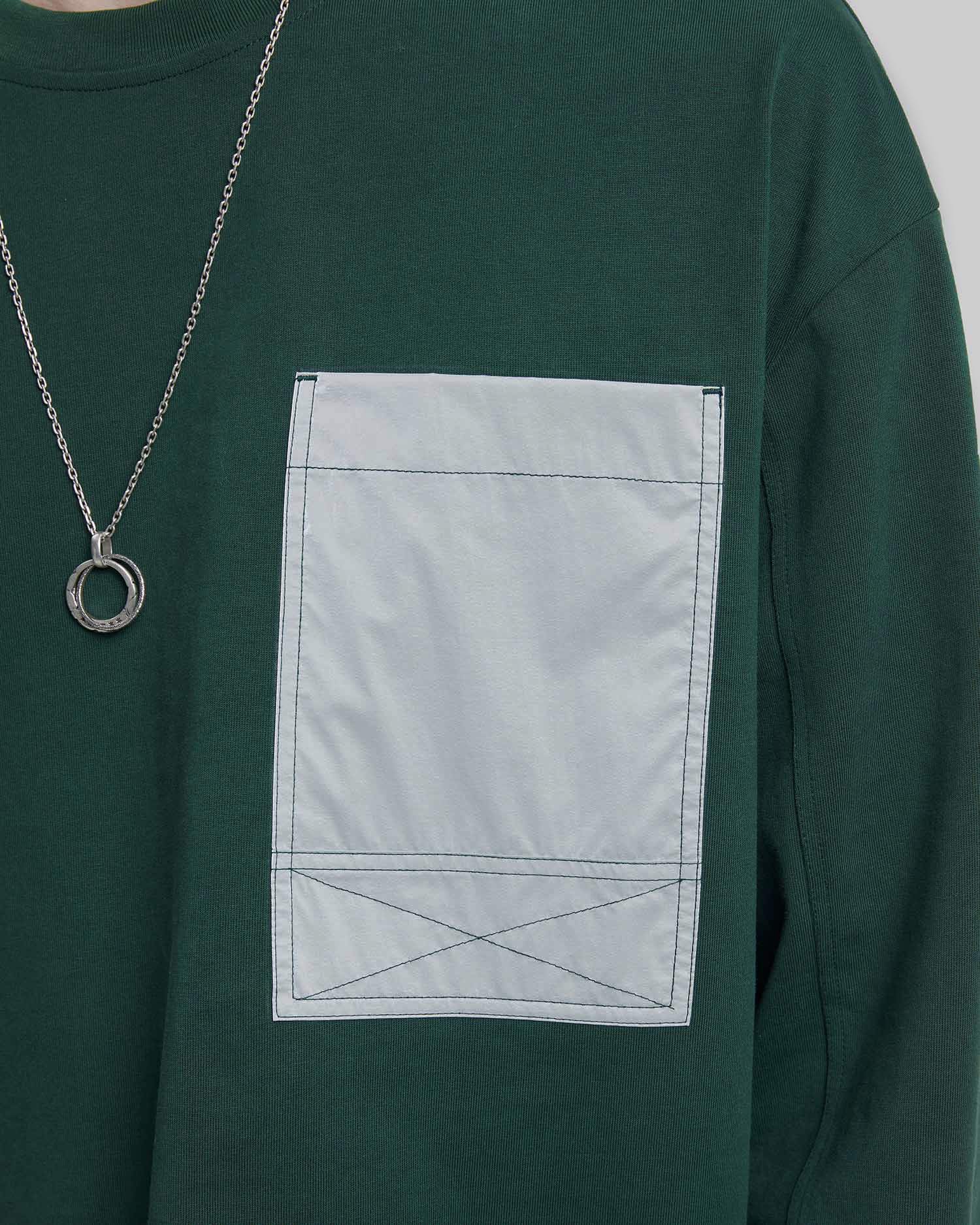 Exposed Seam Pocket Sweatshirt image 5