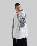 Two-Tone Paneled Hoodie image 1