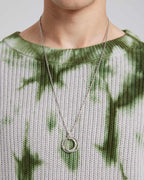 Cotton Pull-Over in Green &amp; Grey image 3