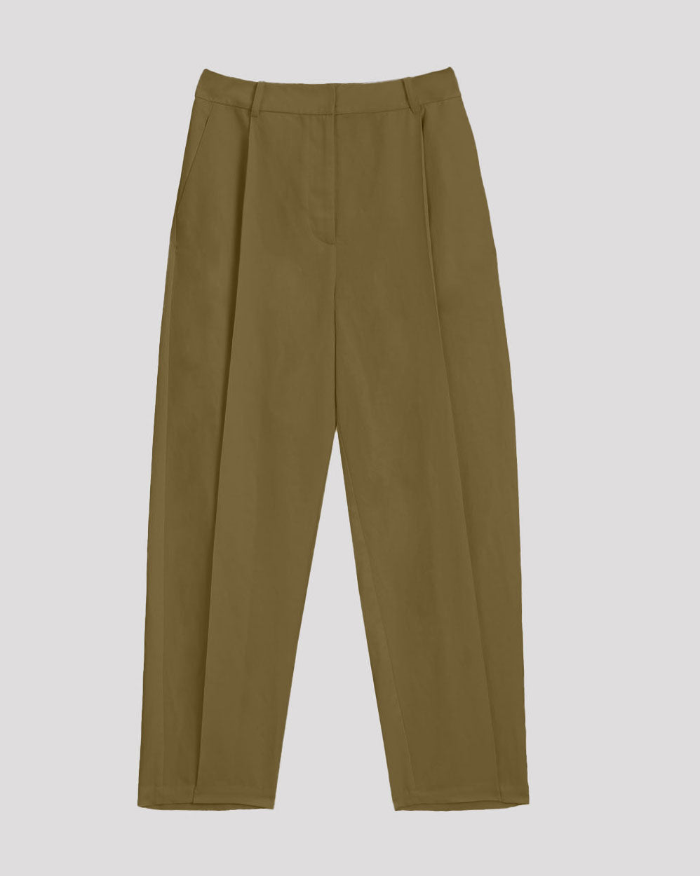 1 × Linen Tapered Pants - Mustard, XS image