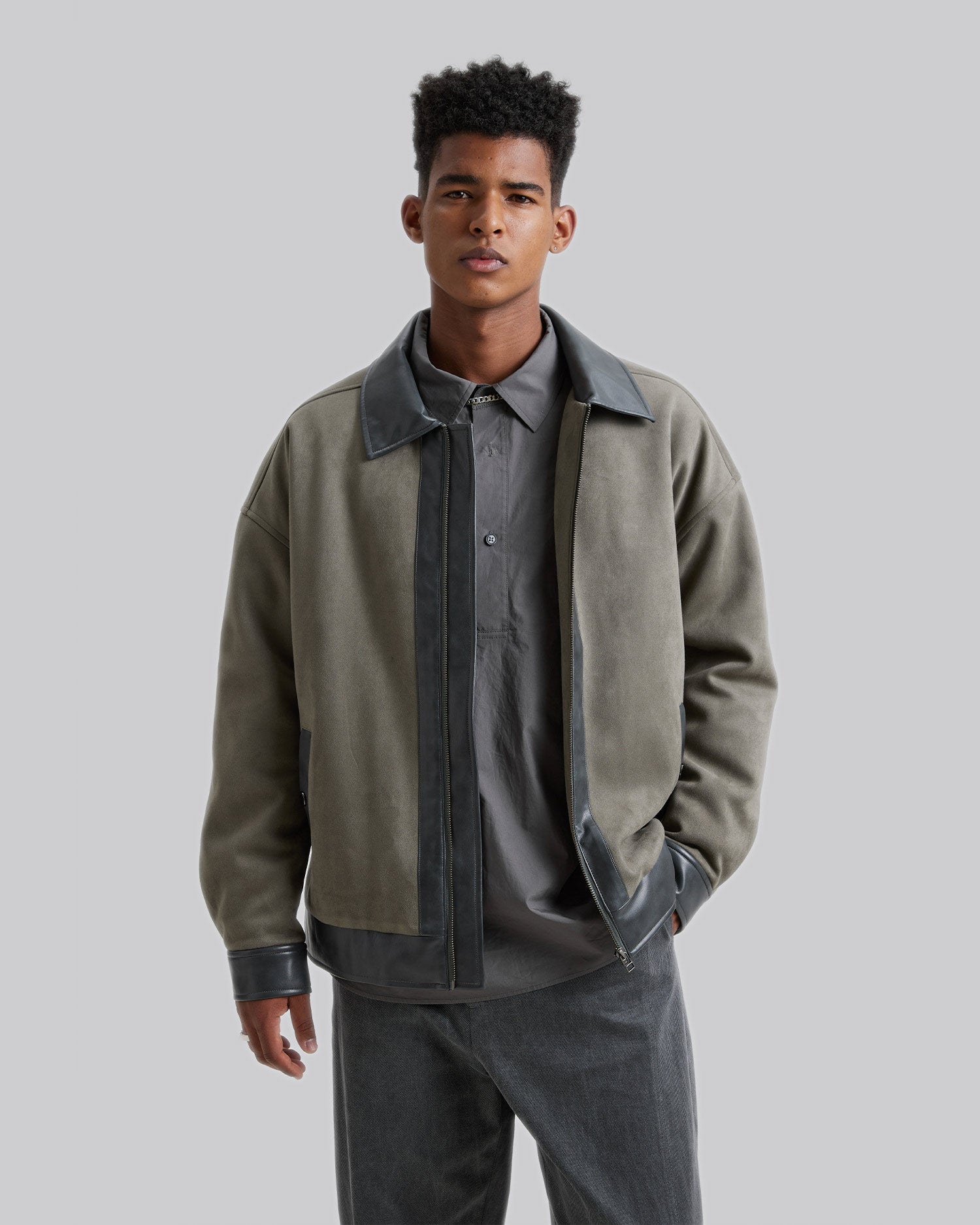 1 ×Zippered Mossy Jacket image 1