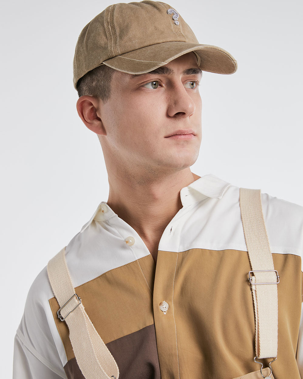 100% Cotton Baseball Cap - Khaki, OS image