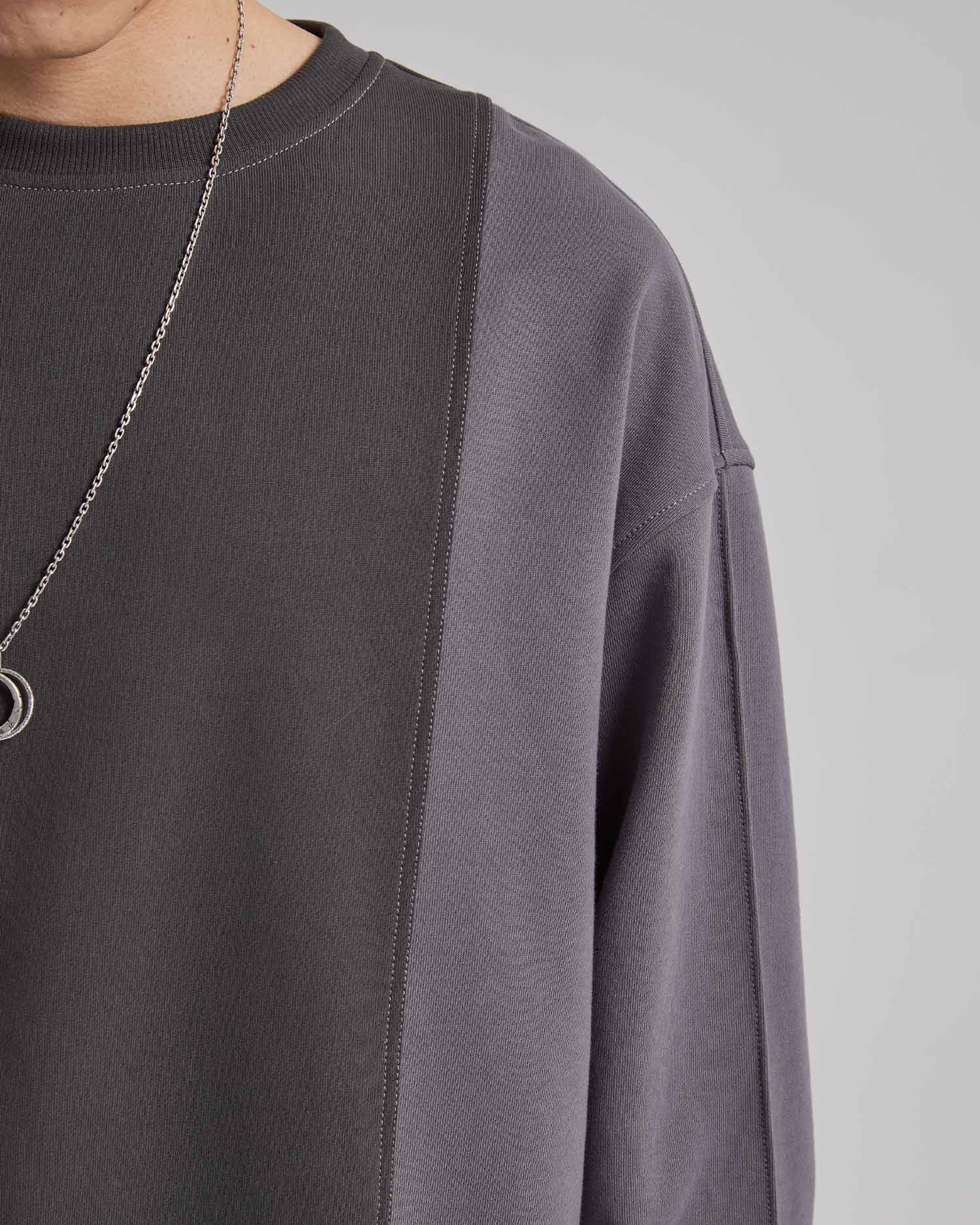 Half Paneled Two-Tone Sweatshirt image 6