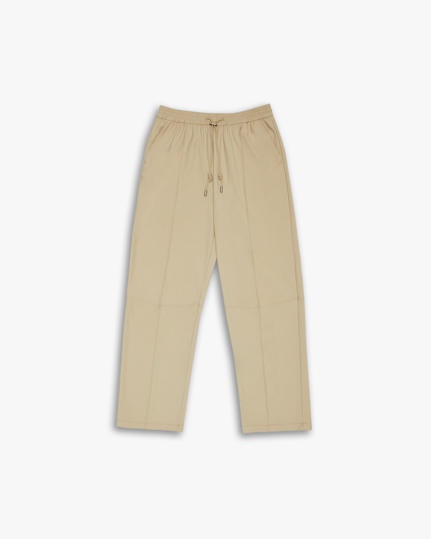 1 × Pleated Straight Pants - Buttermilk, M image