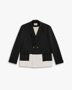 Faux Two-Piece Blazer - Black, M image
