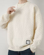 Crewneck Cable-Knit Jumper - Ecru White, M image