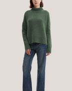 Turtleneck Wool-Yak Blend Sweater - Turquoise, XXXL image