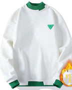 Fleece Lined Crewneck Sweatshirt - Ivory, M image