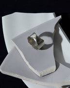 1 X Silver Rough-Cut Ring image 3