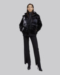 Black Classic Shiny Puffer Jacket image 2