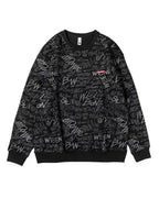 All Print Crewneck Sweatshirt - Black, M image