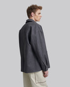 Essential Faux-Leather Shirt Jacket image 4