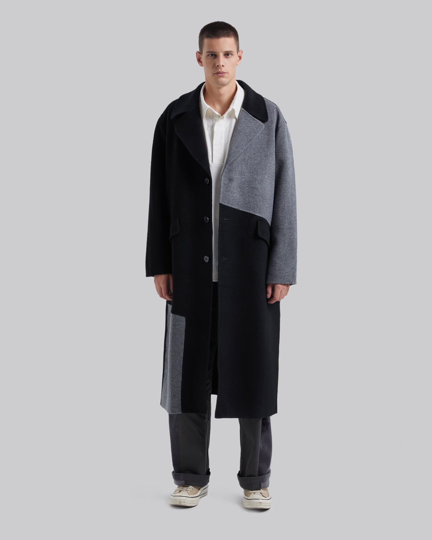 Paneled Pure Wool Coat image 1