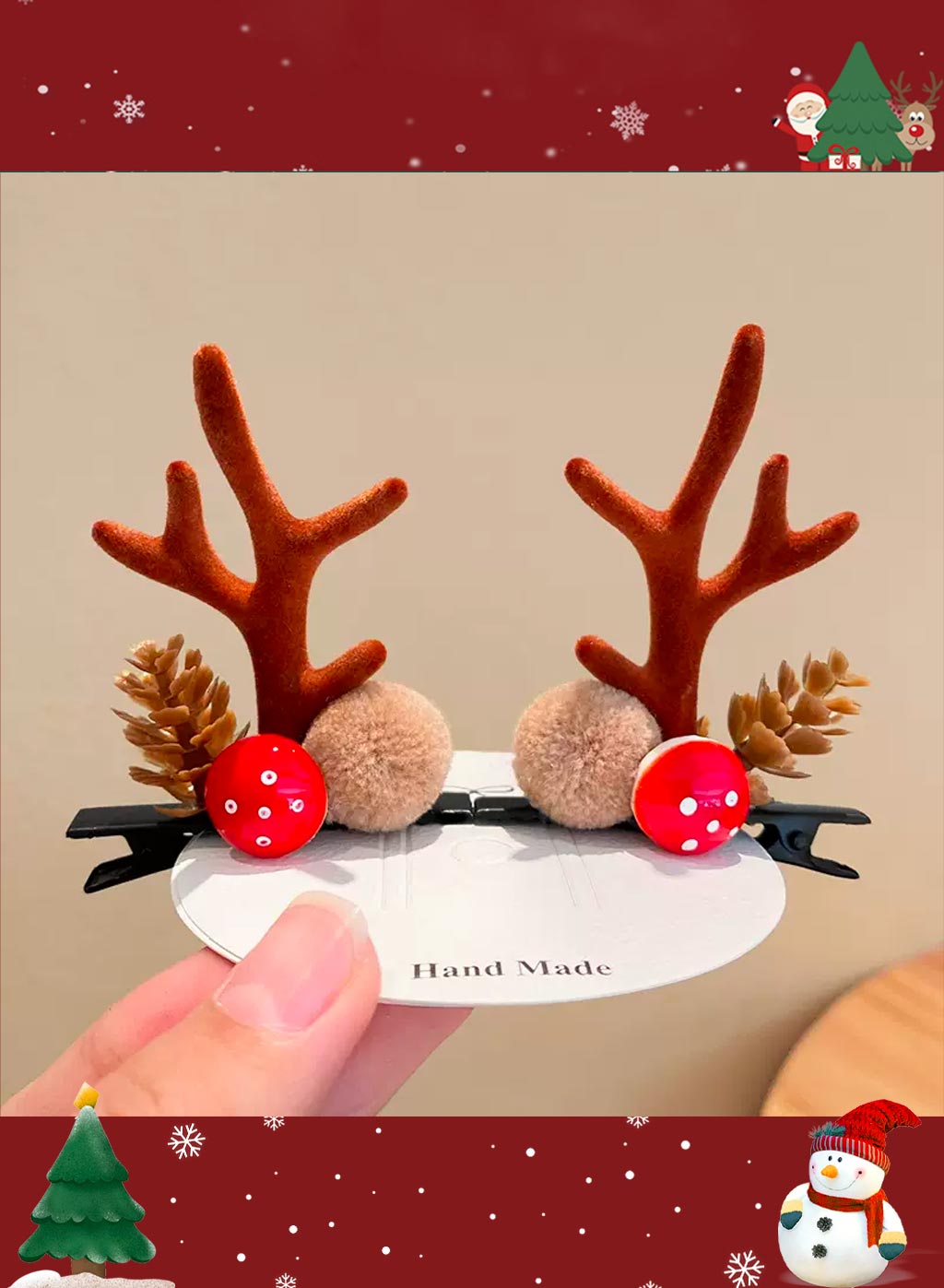 Special Christmas moose headdress - Gingerbread, OS image