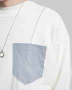 Contrast Color Crewneck Sweatshirt image 5