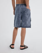 Side Buttoned Denim Shorts image 3