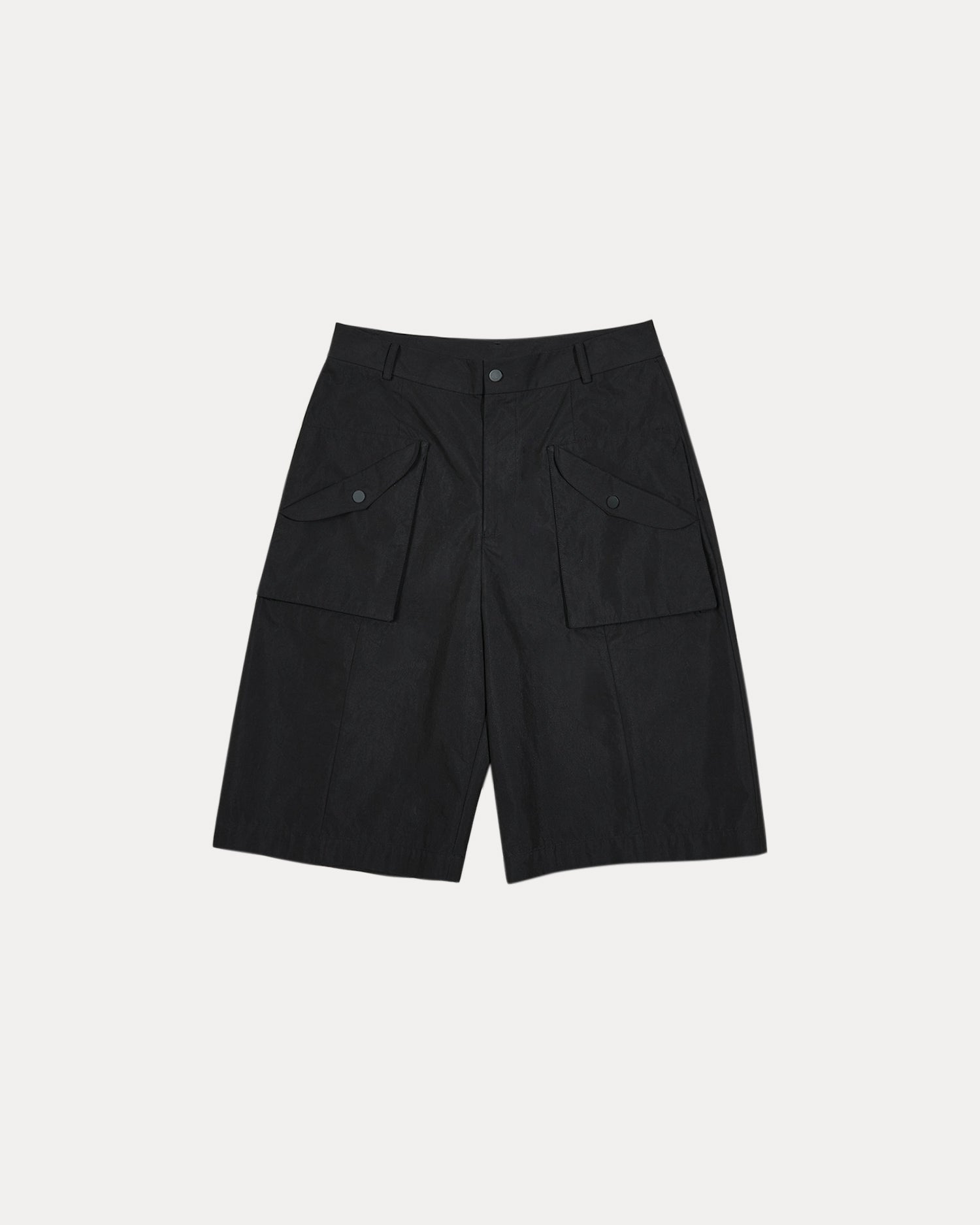1 × Past-Knees Cargo Shorts - Black, XL image