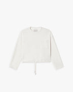 Cinchable Plain Sweatshirt image 0