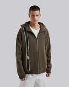 Side-Tape Zip Up Hoodie image 1