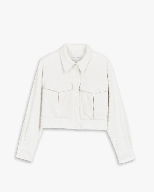 1 × Cropped Corduroy Jacket image 0
