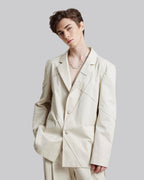 Cotton Criss-Cross Blazer image 1