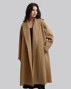 100% Woolen Overcoat with Box Pleats image 1