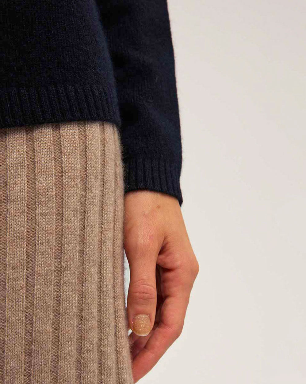 Cashmere Knitted Roll-Neck Sweater image 5