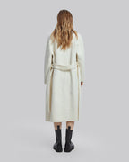Slim-Fit Long Wool Coat image 4