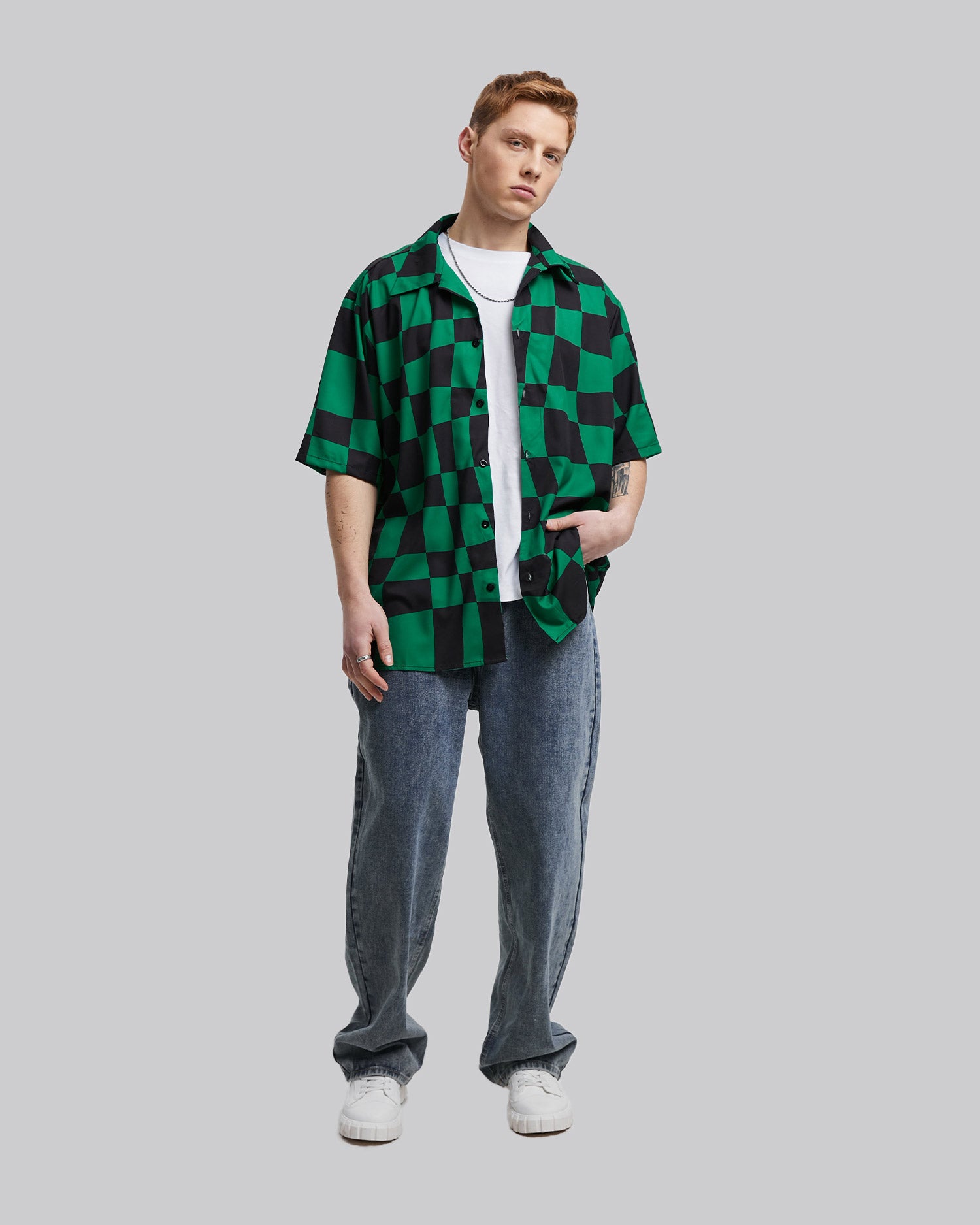 Irregular Checkered Shirt image 1