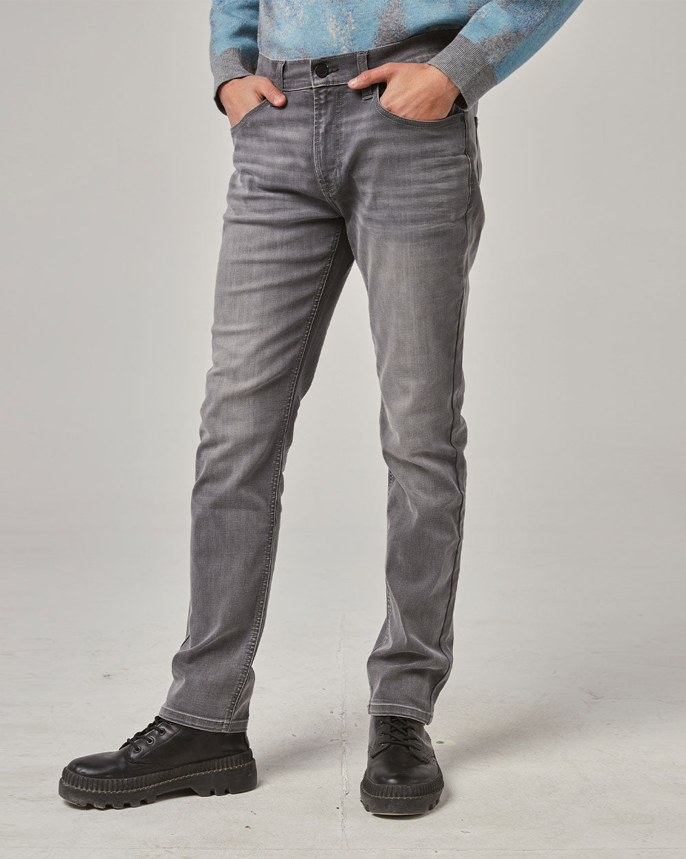 Men's Bleached Slim-Fit Jeans image 1