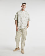 Oversized  Dyed  Pure Cotton T-shirt - Gray, XS image
