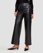 PU Leather Straight Pants image 1