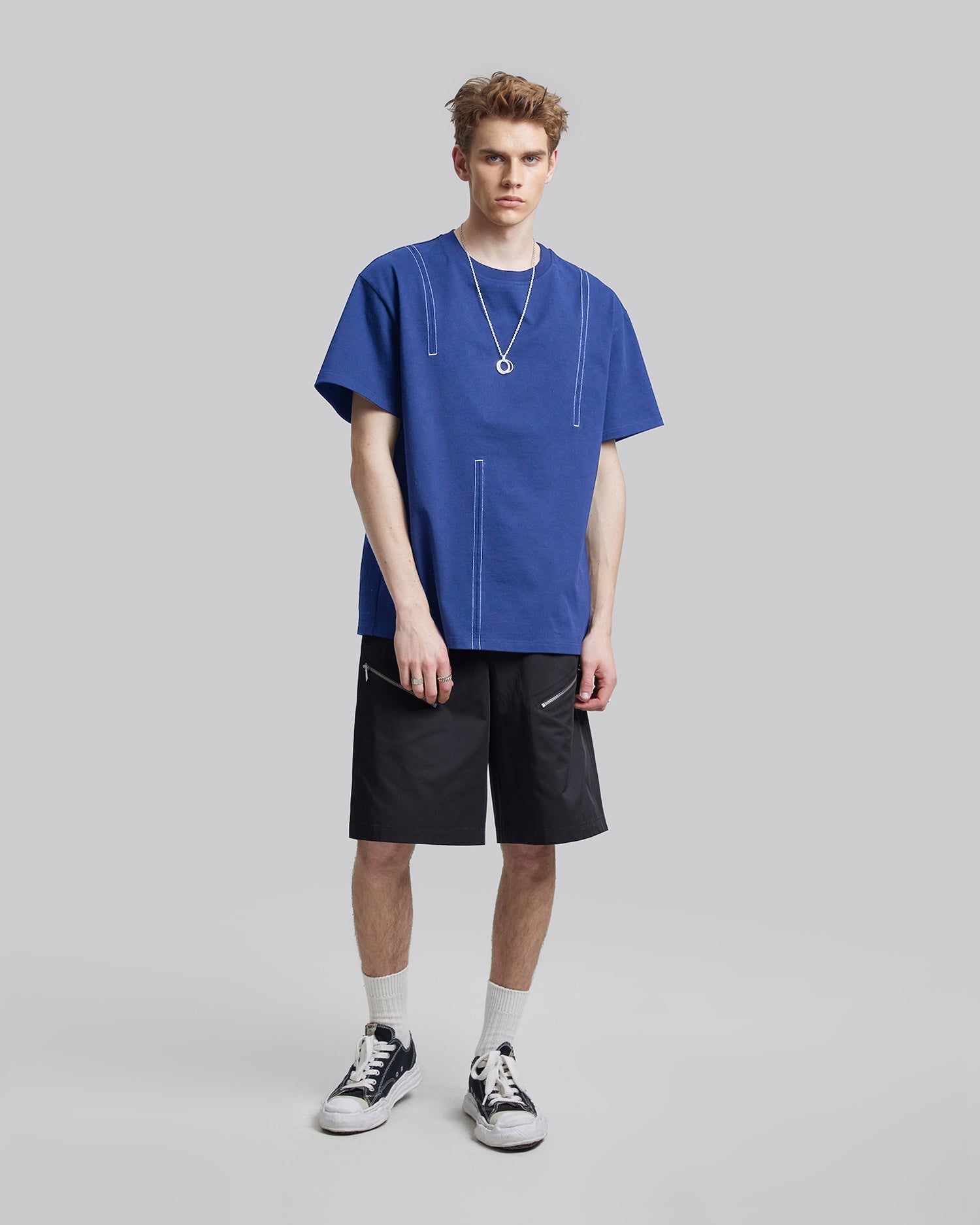 Tears & Graphics T-Shirt - Light Blue, L image