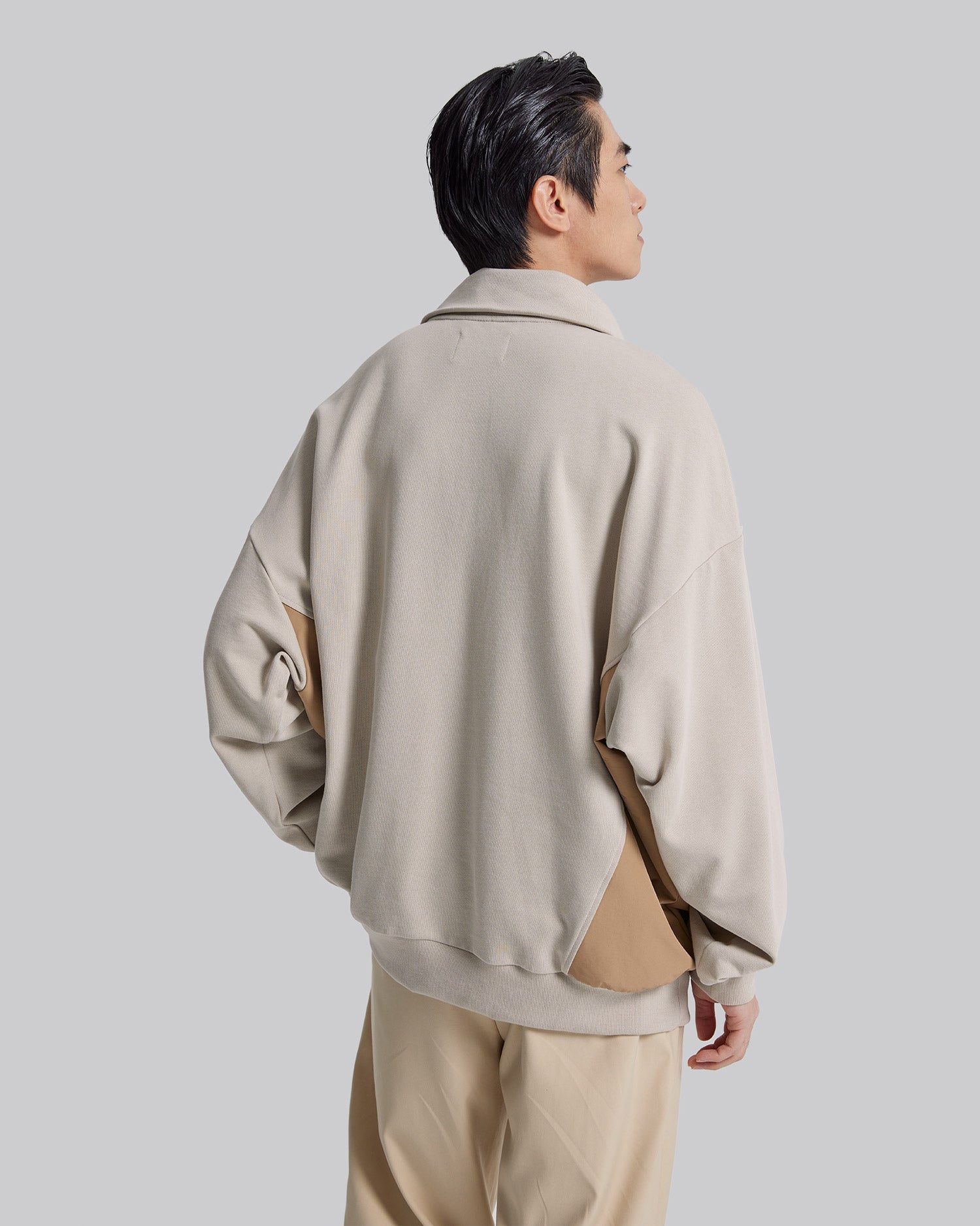 Half-Zipper Patched Sweatshirt image 4