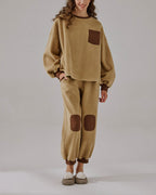 Fleece Color-Block Set - Sand Brown, L image