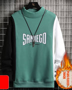 Wide Ribbed Crewneck Sweatshirt - Peacock Green, XXL image