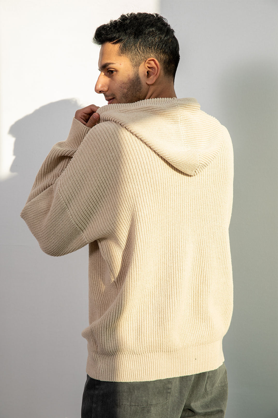 Knitted Hooded Sweater image 6